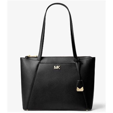 michael kors maddie classic leather tote|MICHAEL Michael Kors Maddie Medium E/W Top Zip Tote.